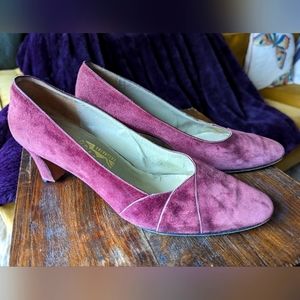 Vintage suede pumps - Salvatore Ferragamo